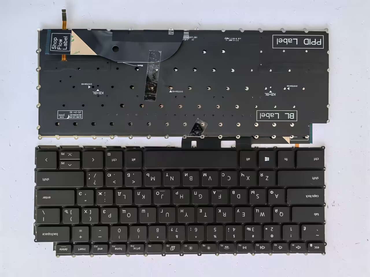 Picture of New Replacement Laptop Keyboard For DELL XPS15 9500/XPS17 9700/XPS13 9300/P92F/Precision BLACK Backlit RU Layout